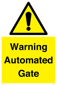 Warning Automated Gate